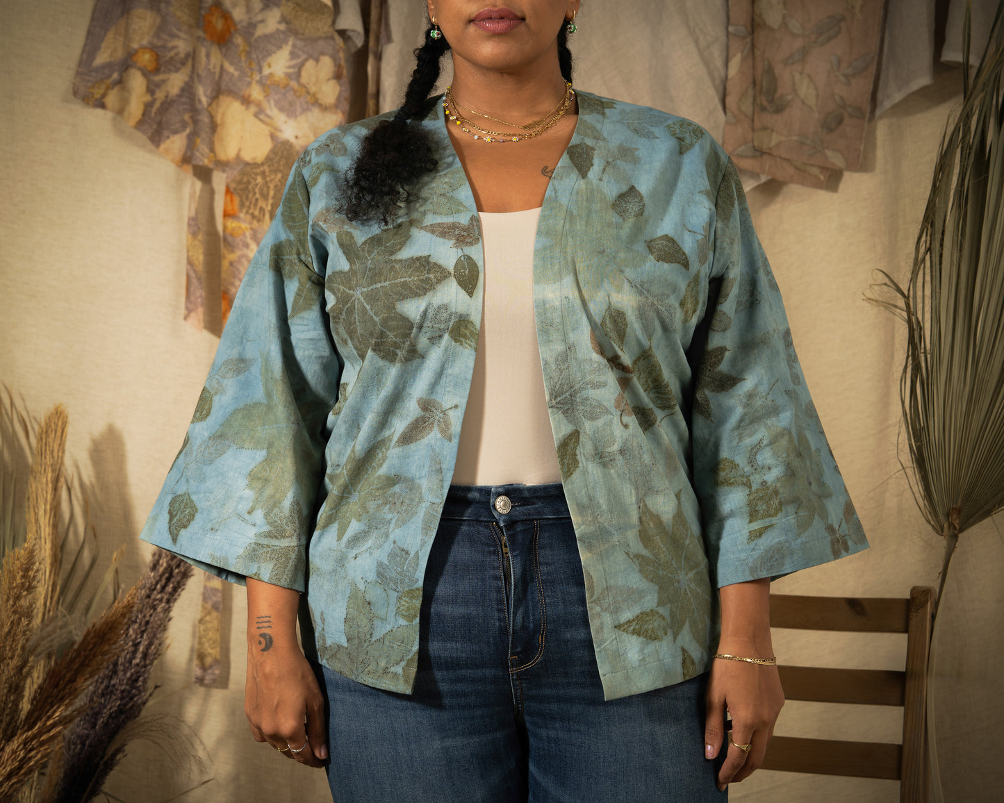Eco Print Kimono BE03